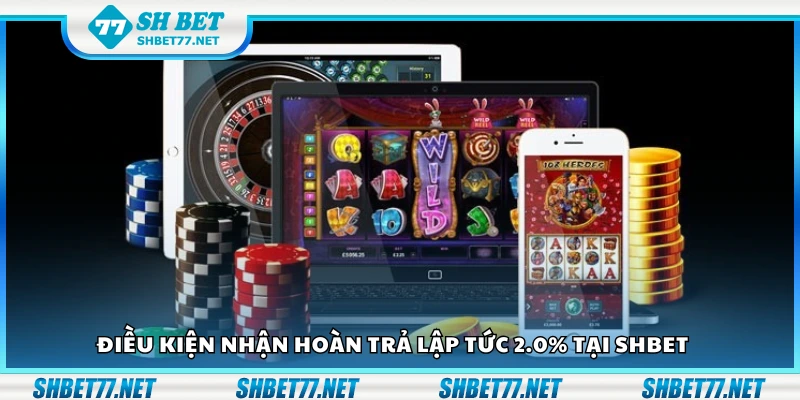 Các điều kiện nhận hoàn trả lập tức 2.0 phần trăm tại Shbet