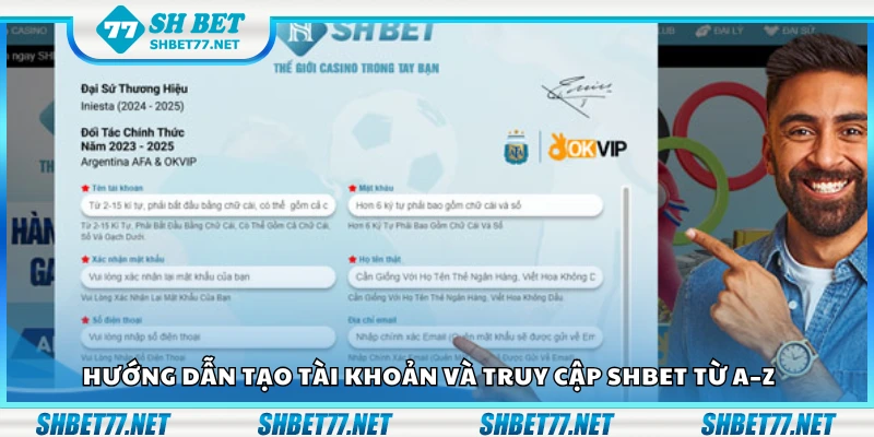 Cách tạo tài khoản và truy cập Shbet từ A–Z
